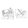 Cortadora de Fiambre Braher USA-280 400V