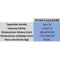 Envasadora al Vacío AK - Ramón VP-580 AA