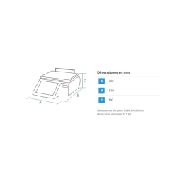 Balanza PC Dibal CS-2155W Plana