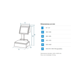 Balanza PC Dibal CS-2155 Doble Cuerpo Etiquetas