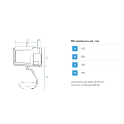 Balanza  CS-2100 Colgante Tickets Dibal